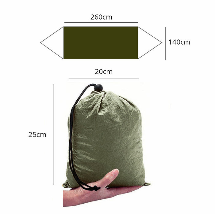 2.6m Lightweight Strong Camping Hammock with Mosquito Net