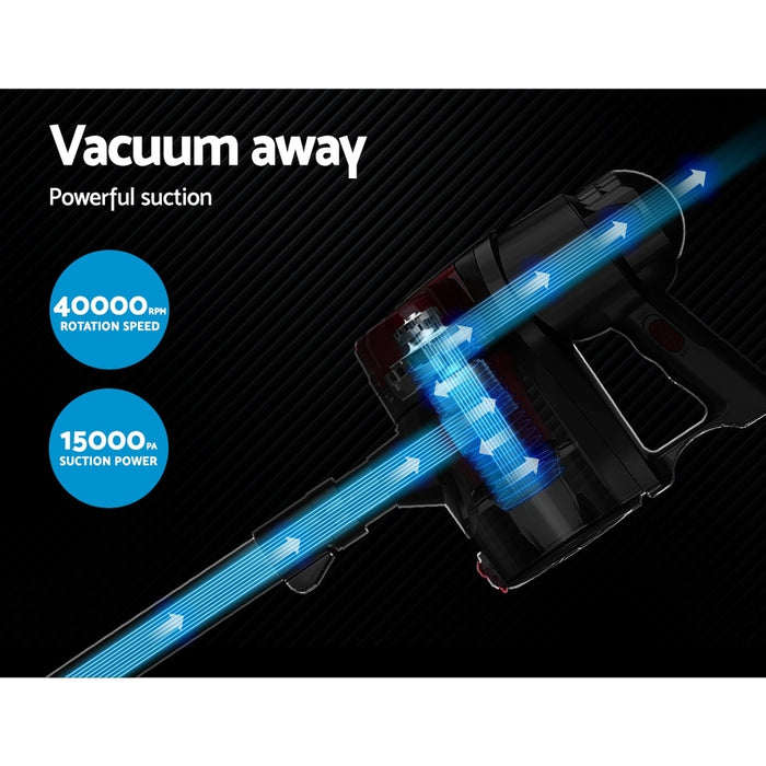 Light Powerful 450W Stick Handstick Vacuum Cleaner | Red Corded Vacuum Cleaner