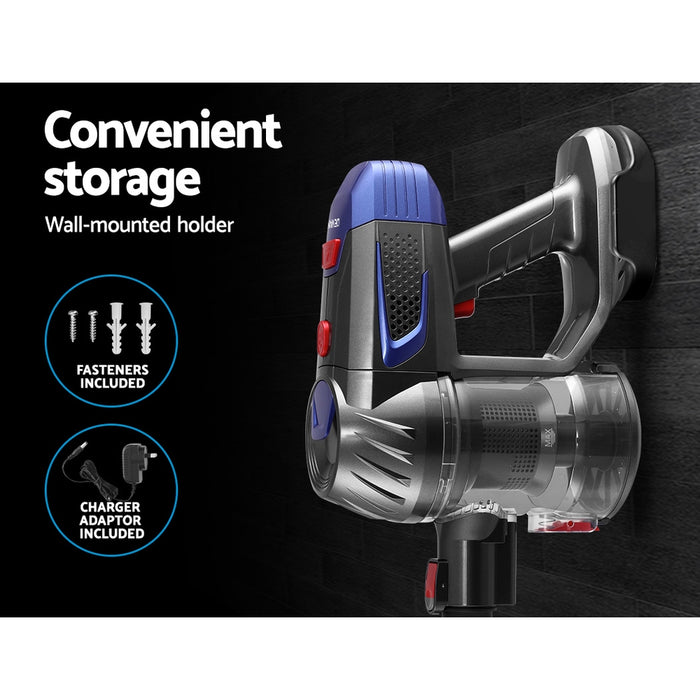 2-Speed with Headlight 150W Stick Handstick Vacuum Cleaner | Red Cordless Vacuum Cleaner
