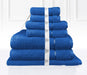 Luxury Kingtex 100% Supreme Cotton Towel Set | 100% Cotton Bath Towel Set | 2 Size Sets - 17 Colours Bath Towels & Washcloths 7 Piece Set / ROYAL BLUE Ontrendideas Bed and Bath