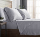 Premium Touch  French Linen Cotton Sheet Set | Luxury Breathable Linen Tencel Sheets | 5 Sizes - 6 Colours Bed Sheets Single / Lilac Grey Ontrendideas Bed and Bath