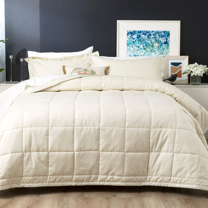 Ddecor Home 500 TC 100% Organic Cotton Jacquard 3pc Comforter Set | 8 Designs - 3 Sizes