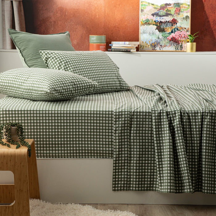 175GSM 100% Egyptian Cotton Flannelette Sheet Set In Patterned Designs by Park Avenue | 6 Designs - 7 Sizes