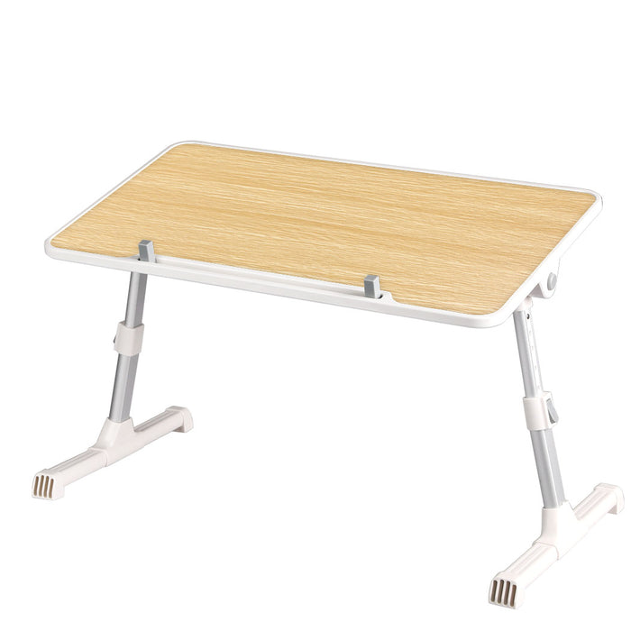 Levede Laptop Desk Up Computer Stand Table Foldable Tray Adjustable Bed Sofa Oak