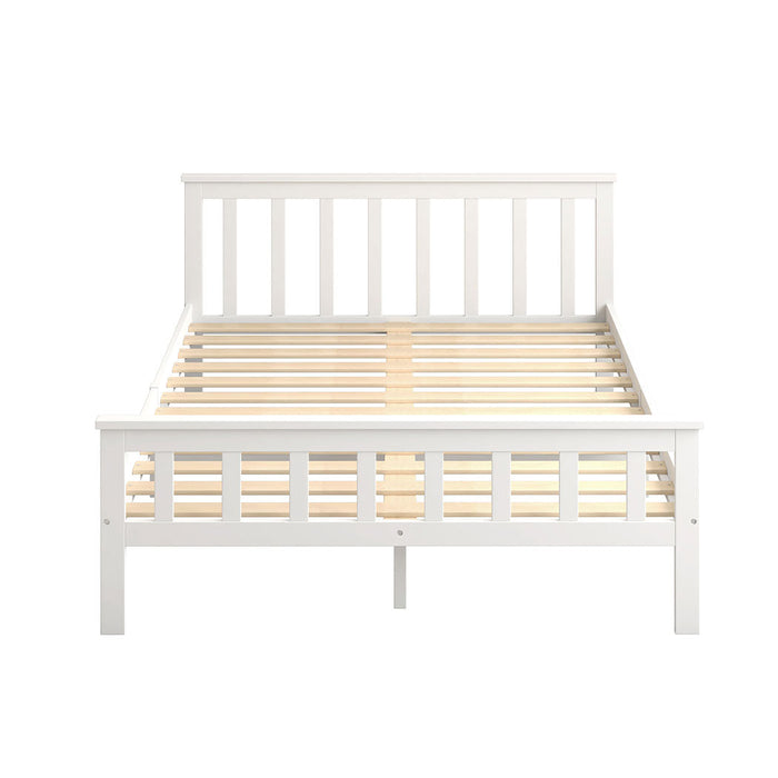 Tiana High Quality Solid Wooden Timber Bed | Easy Assembly Quality Timeber Slat Bed Frame | 4 Sizes - 2 Models - 2 Colours
