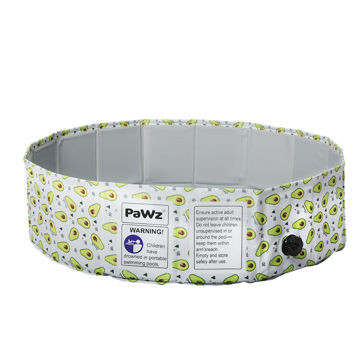 Pawzee 100cm Pet Swimming Pool | Portable Dog Cooldown Pool Fun Play - Avocado