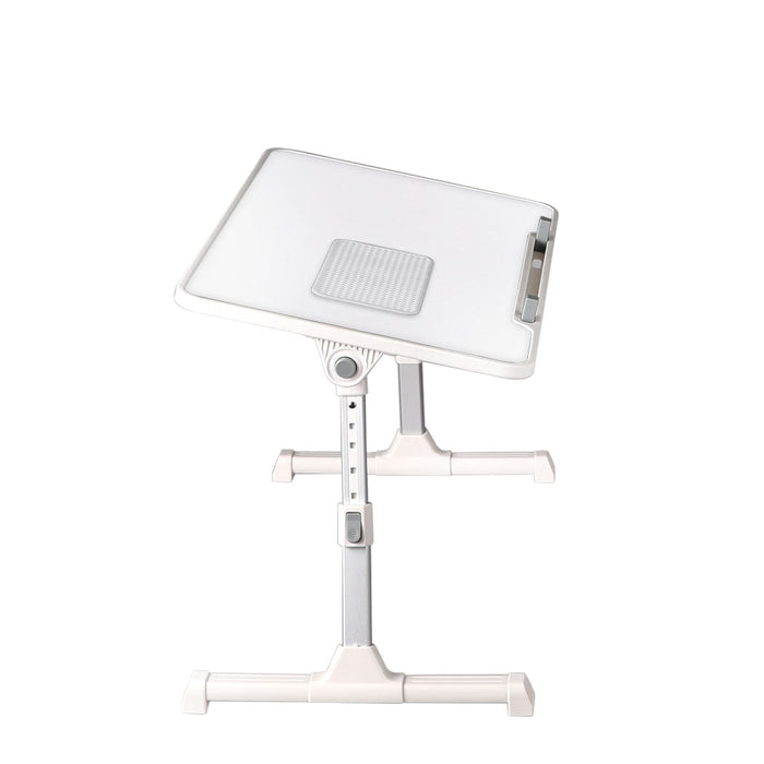 Techsta 50cm Laptop Desk | Portable Foldable Computer Stand Table in White