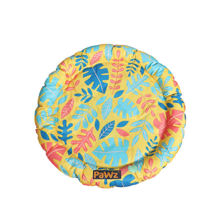 Pawzee Cool Gel Waterproof Pet Bed Mat | Self Cooling Round Dog Bed | Splash Large