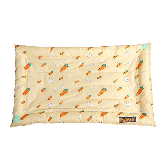 Pawzee Cool Gel Waterproof Pet Bed Mat | Self Cooling Dog Bed | Carrot Medium