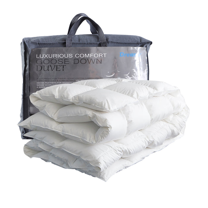 Duck Down Feather Quilt 200GSM Duvet Doona Summer King Single Bed