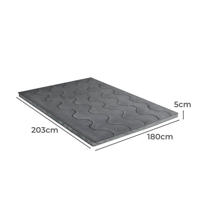 Pillowtop Mattress Topper Protector Bed Luxury Mat Pad Home Single Cover