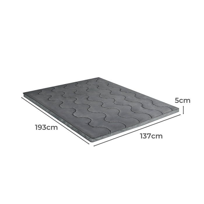 Pillowtop Mattress Topper Protector Bed Luxury Mat Pad Home Double Cover