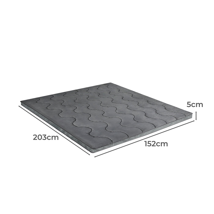 Pillowtop Mattress Topper Protector Bed Luxury Mat Pad Home Queen Cover