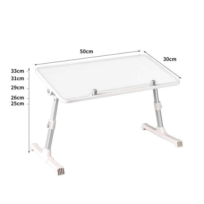 Techsta II 50cm Laptop Desk | Portable Foldable Computer Stand Table in White