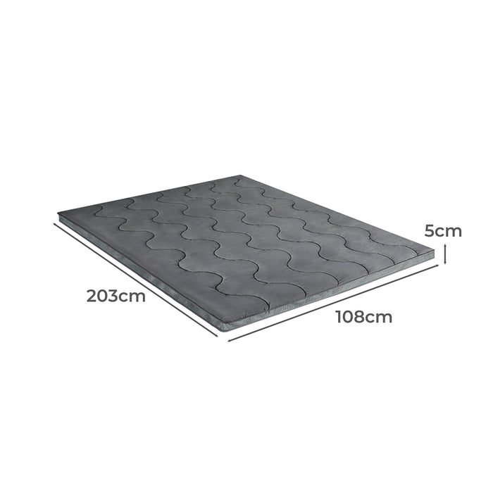 Pillowtop Mattress Topper Protector Bed Luxury Mat Pad King Single Cover