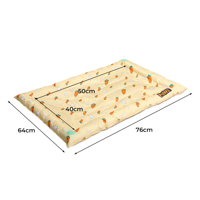 Pawzee Cool Gel Waterproof Pet Bed Mat | Self Cooling Dog Bed | Carrot Medium
