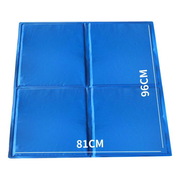 Pawzee Cool Gel Waterproof Pet Bed Mat | Self Cooling Dog Bed | Blue 96x81cm