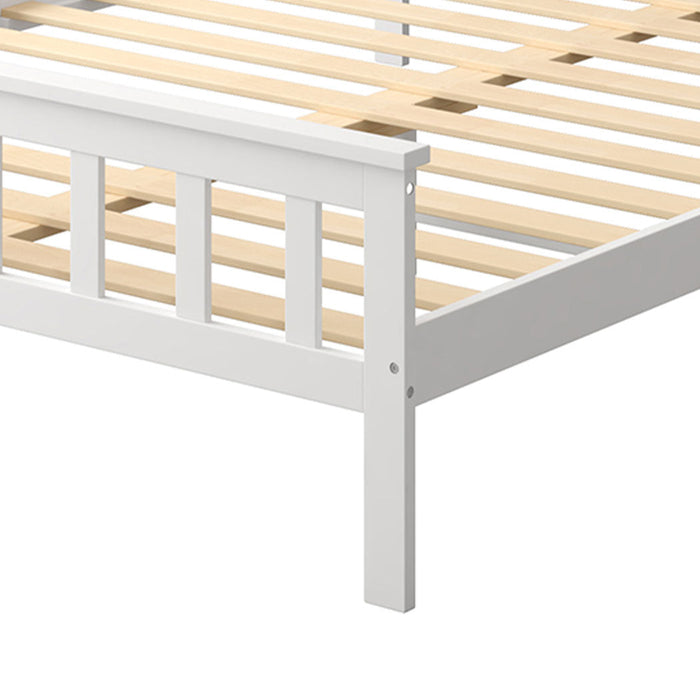 Tiana High Quality Solid Wooden Timber Bed | Easy Assembly Quality Timeber Slat Bed Frame | 4 Sizes - 2 Models - 2 Colours