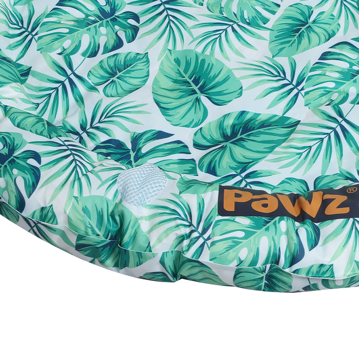 Pawzee Cool Gel Waterproof Pet Bed Mat | Self Cooling Round Dog Bed | Fauna Medium