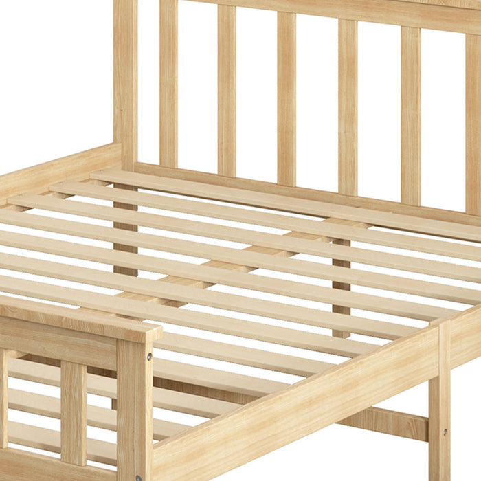 Tiana High Quality Solid Wooden Timber Bed | Easy Assembly Quality Timeber Slat Bed Frame | 4 Sizes - 2 Models - 2 Colours