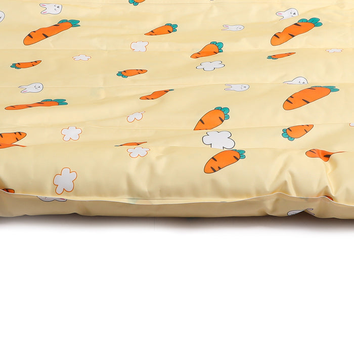 Pawzee Cool Gel Waterproof Pet Bed Mat | Self Cooling Dog Bed | Carrot Medium
