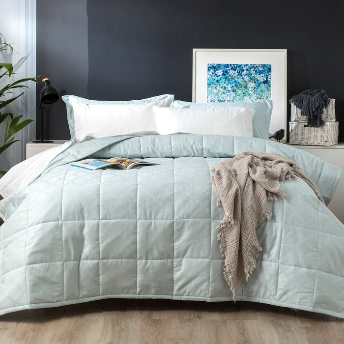 Ddecor Home 500 TC 100% Organic Cotton Jacquard 3pc Comforter Set | 8 Designs - 3 Sizes
