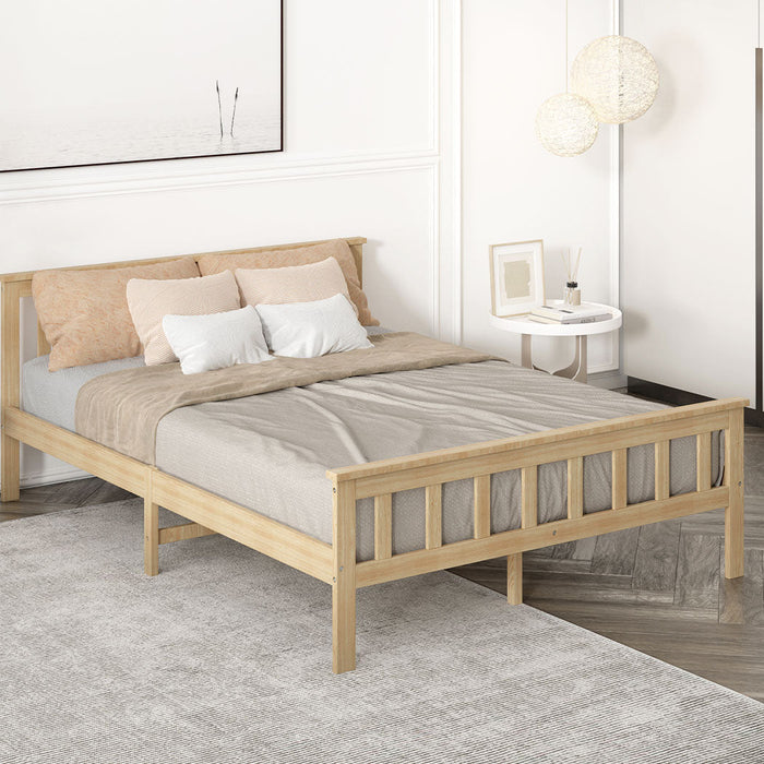 Tiana High Quality Solid Wooden Timber Bed | Easy Assembly Quality Timeber Slat Bed Frame | 4 Sizes - 2 Models - 2 Colours