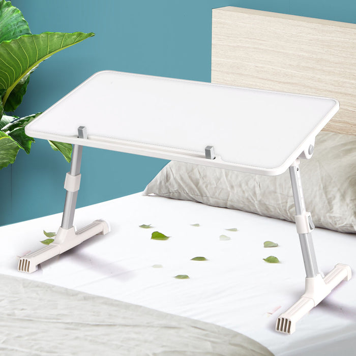 Techsta II 50cm Laptop Desk | Portable Foldable Computer Stand Table in White