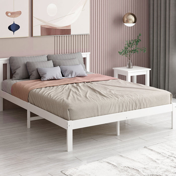 Tiana High Quality Solid Wooden Timber Bed | Easy Assembly Quality Timeber Slat Bed Frame | 4 Sizes - 2 Models - 2 Colours