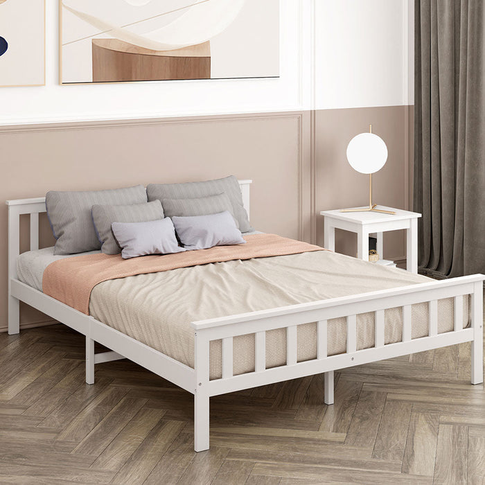 Tiana High Quality Solid Wooden Timber Bed | Easy Assembly Quality Timeber Slat Bed Frame | 4 Sizes - 2 Models - 2 Colours