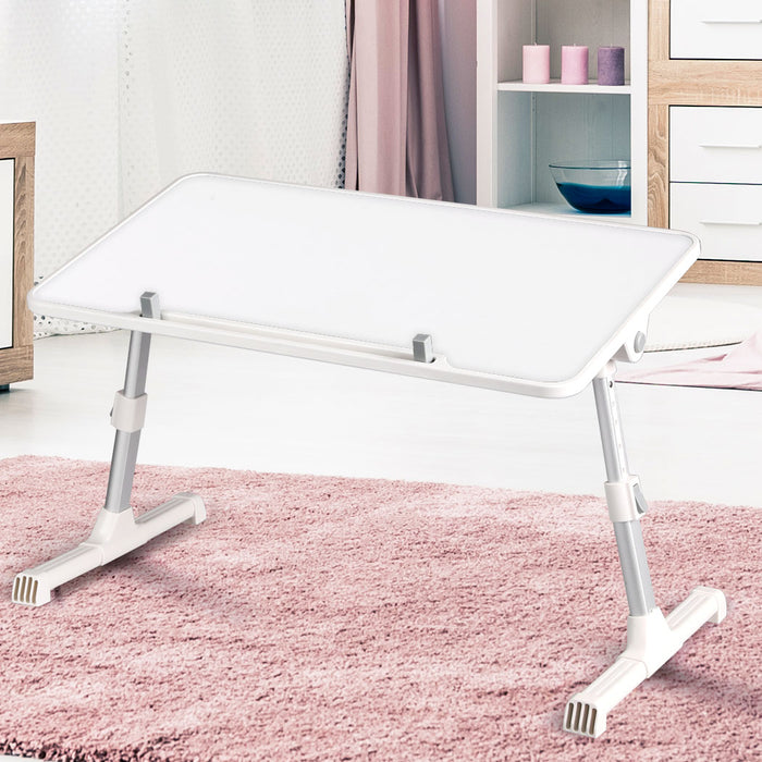 Techsta II 50cm Laptop Desk | Portable Foldable Computer Stand Table in White
