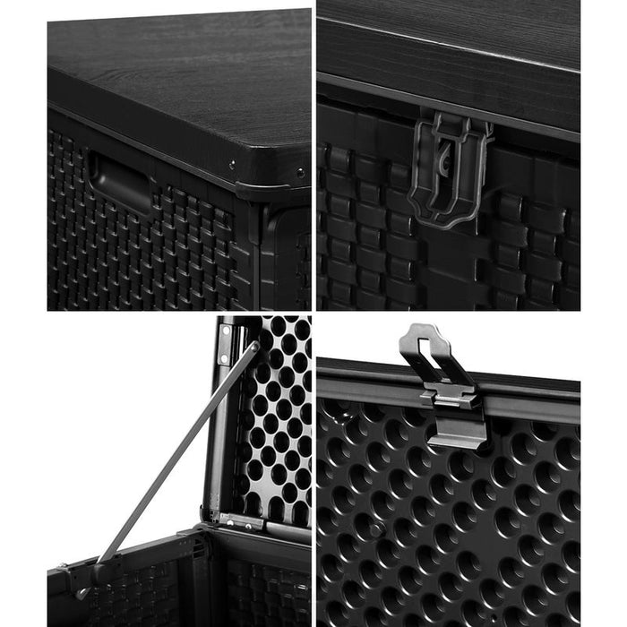 Super Premium 310L Outdoor Storage Box and Bench | Lockable Weatherproof Garden Storage Box | 2 Colours