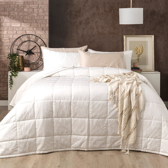 Ddecor Home 500 TC 100% Organic Cotton Jacquard 3pc Comforter Set | 8 Designs - 3 Sizes