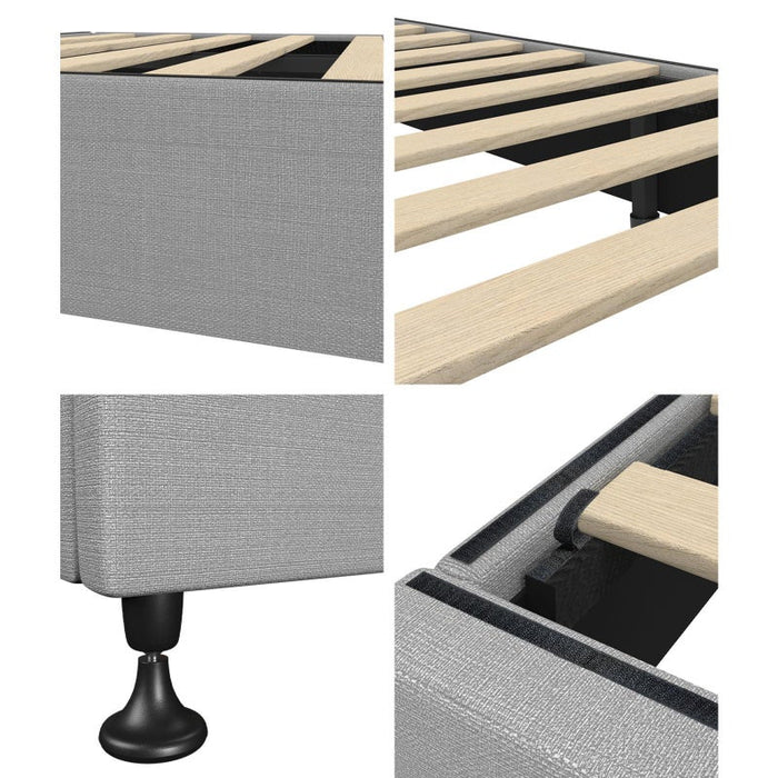 Vienna Luxe Fabric Platform Bed Base |Verstaile Modern Sleek Fabric Bed Base | 5 Sizes - 2 Colours