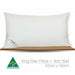1 or 2 Extra Large King Size Memory Resistant Fibre Pillows 4cm Gusset Australian Made Quality Pillows Pillows Ontrendideas Bed and Bath