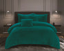 5 Piece Shaggy Fleece Comforter Set | Super Warm Soft Fleece Comforter | Fluffy Soft Bedding Cover | 2 Sizes - 4 Colours Quilts & Comforters Queen / Teal Ontrendideas Bed and Bath