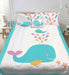 5 Piece Kids Comforter Set | 5pc Childrens Bedding Set | Kids Decor Bedding | 2 Sizes - 12 Designs Quilts & Comforters Single / Baby Blue Whale Ontrendideas Bed and Bath