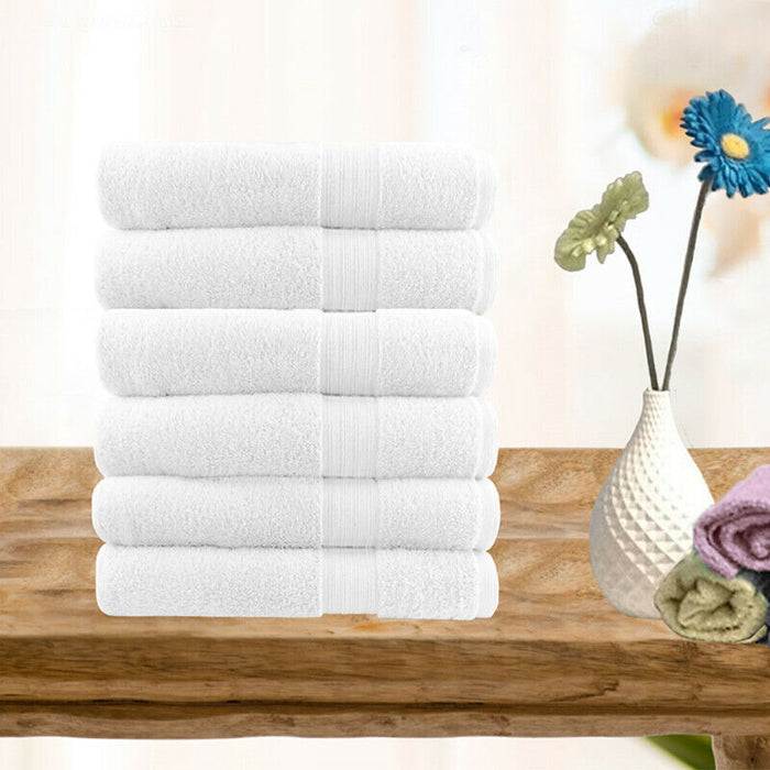 6pc 100% Ultra Soft Cotton Face Washer Set or Hand Towel Set Fine Hotel Quality | 7 Colours